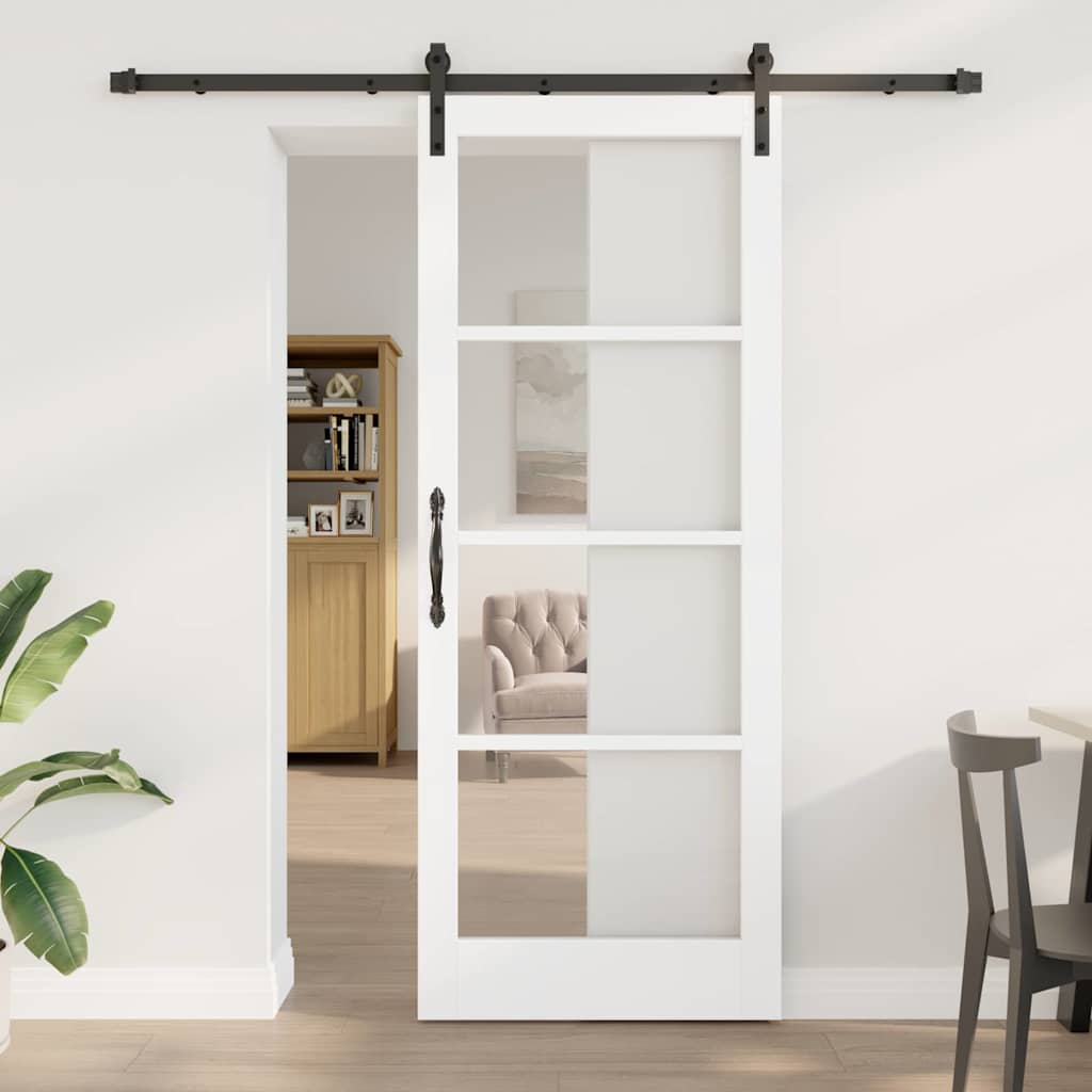 Klizna vrata ORKDAL Bijela i crna 83 x 211 cm
