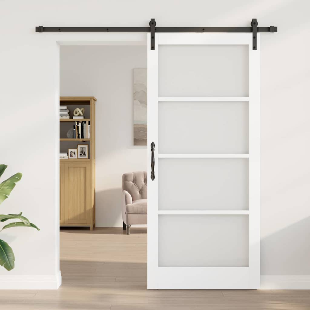 Klizna vrata ORKDAL Bijela i crna 93 x 211 cm