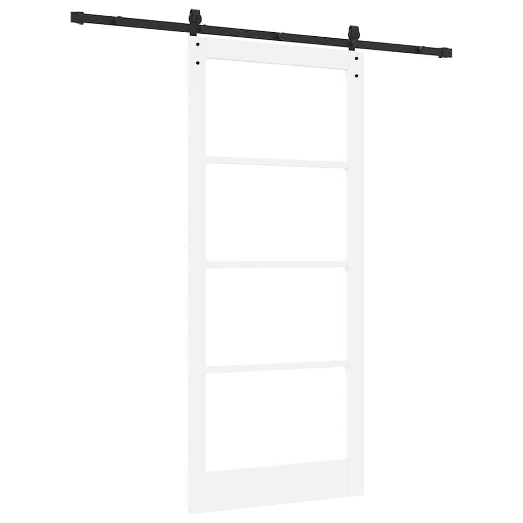 Klizna vrata ORKDAL Bijela i crna 93 x 211 cm