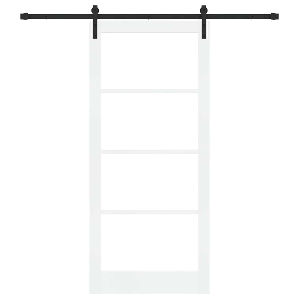 Klizna vrata ORKDAL Bijela i crna 93 x 211 cm