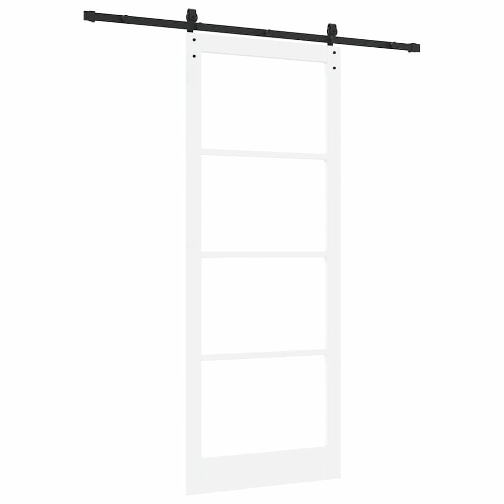 Klizna vrata ORKDAL Bijela i crna 93 x 232 cm