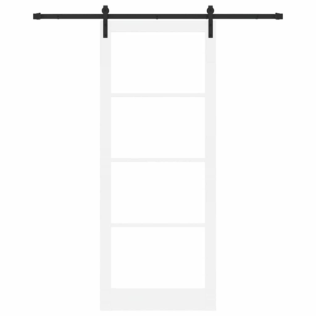 Klizna vrata ORKDAL Bijela i crna 93 x 232 cm