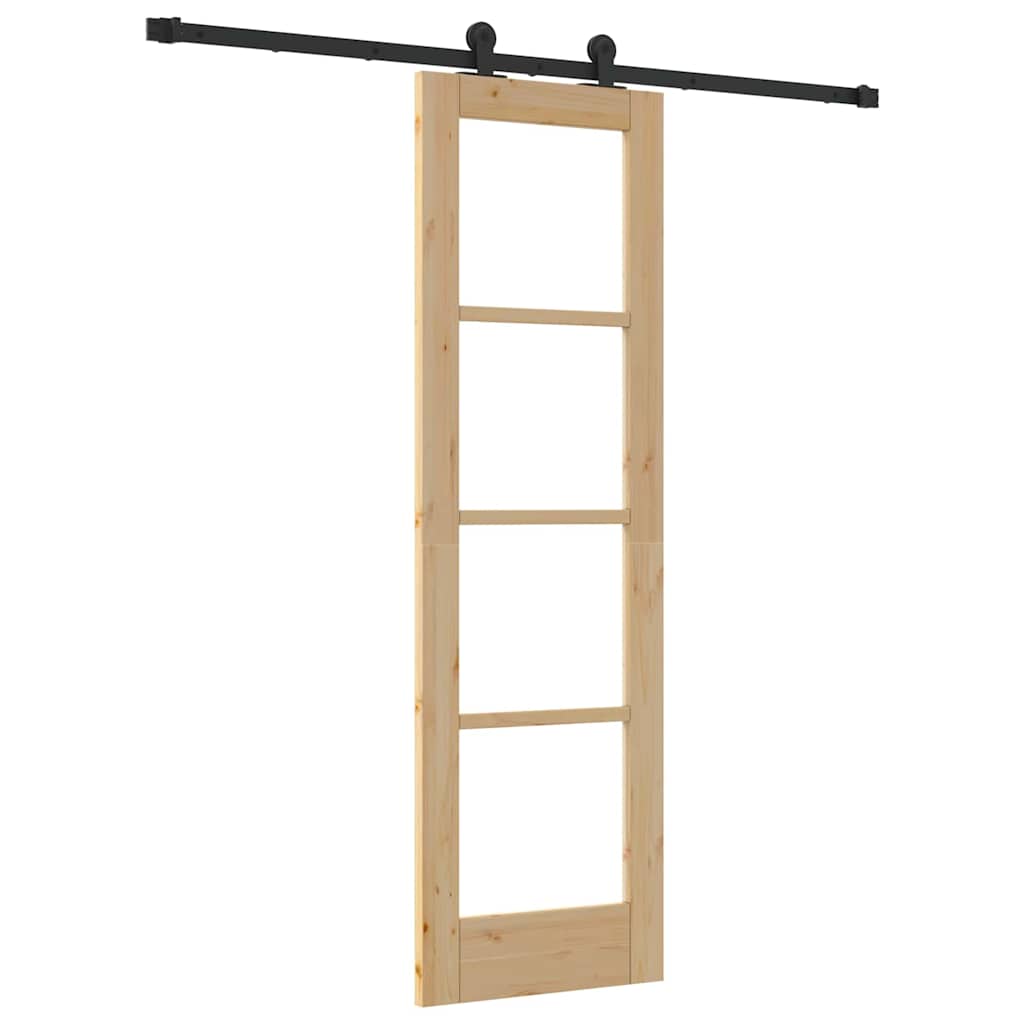 Klizna vrata ORKDAL Prirodna i crna 61 x 198,5 cm