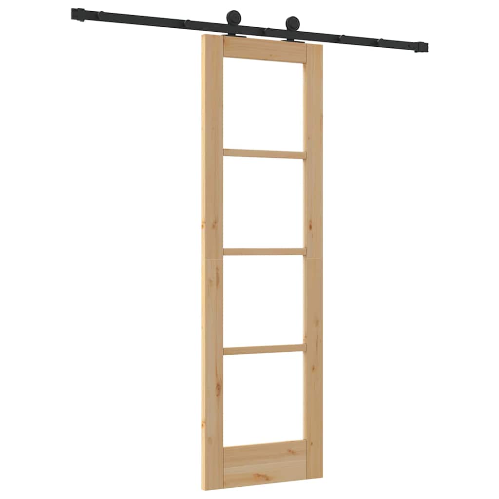 Klizna vrata ORKDAL Prirodna i crna 61 x 198,5 cm