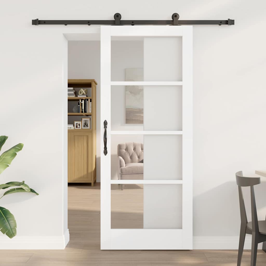 Klizna vrata ORKDAL Bijela i crna 83 x 202 cm