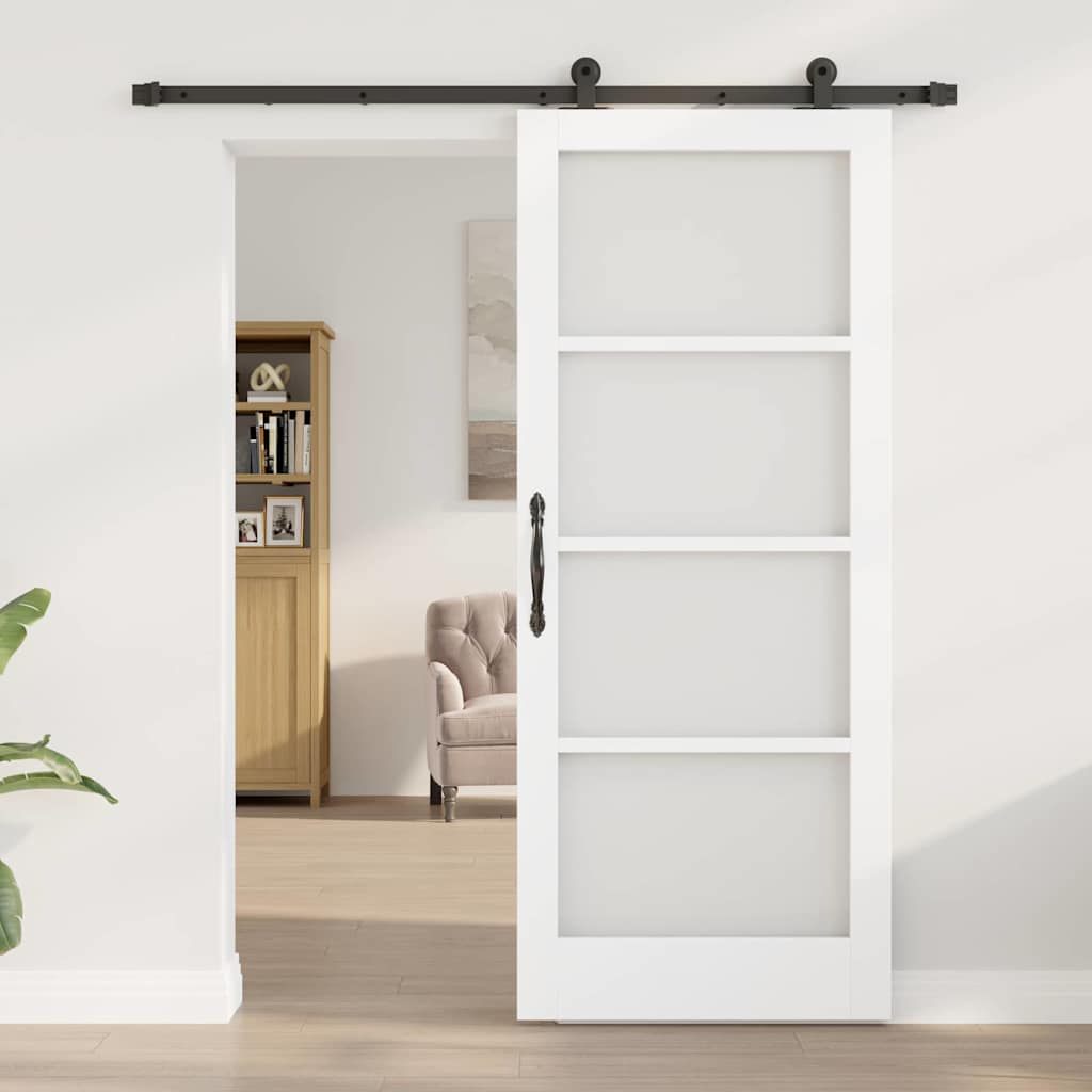 Klizna vrata ORKDAL Bijela i crna 83 x 202 cm
