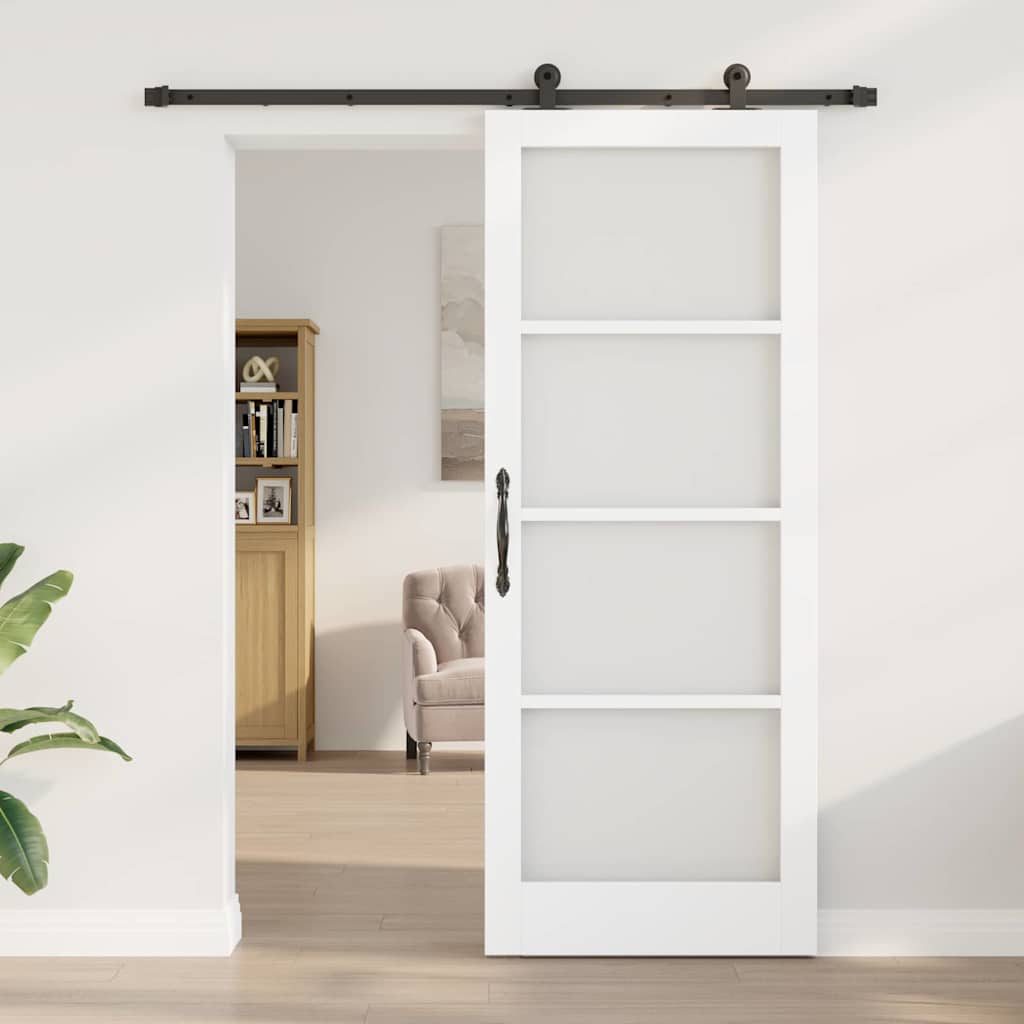 Klizna vrata ORKDAL Bijela i crna 83 x 211 cm
