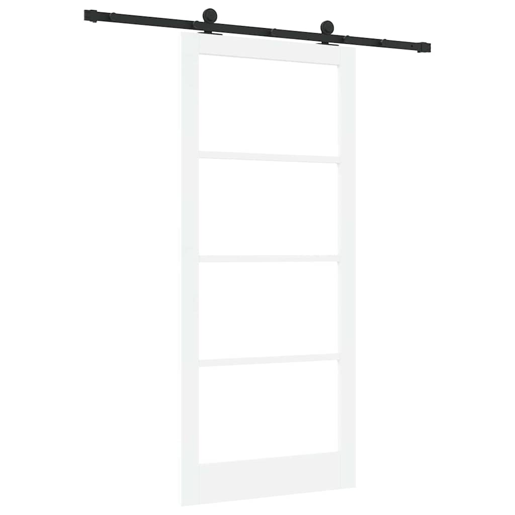Klizna vrata ORKDAL Bijela i crna 93 x 211 cm