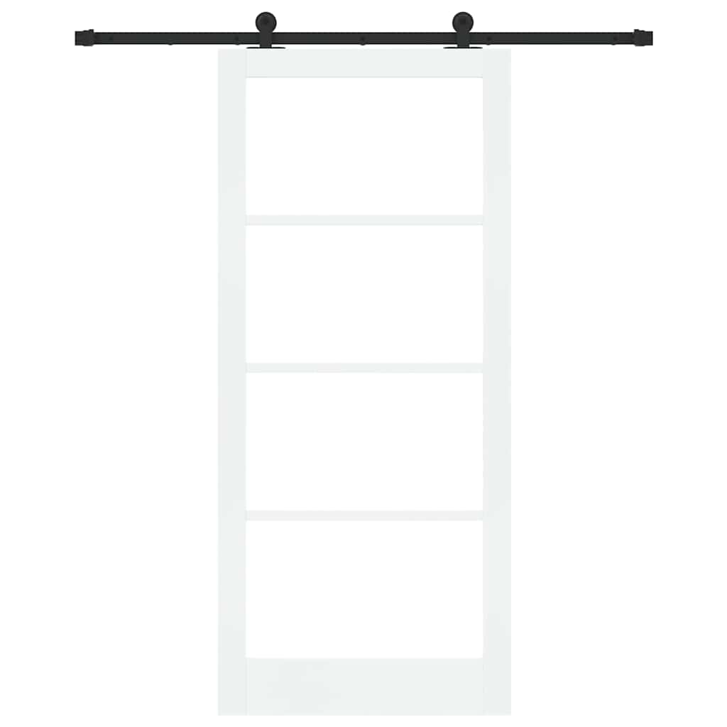 Klizna vrata ORKDAL Bijela i crna 93 x 211 cm