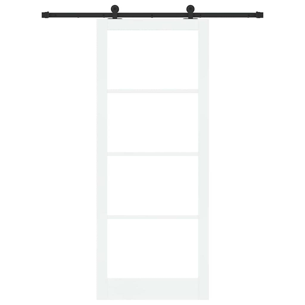 Klizna vrata ORKDAL Bijela i crna 93 x 232 cm