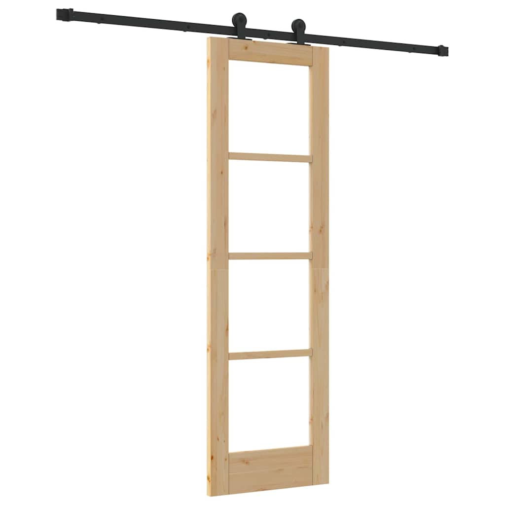 Klizna vrata ORKDAL Prirodna i crna 61 x 198,5 cm