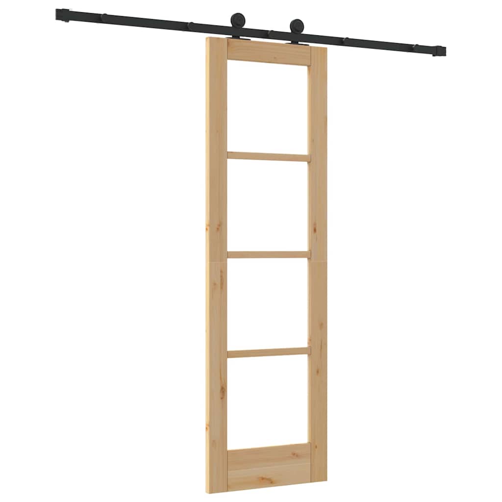 Klizna vrata ORKDAL Prirodna i crna 61 x 198,5 cm