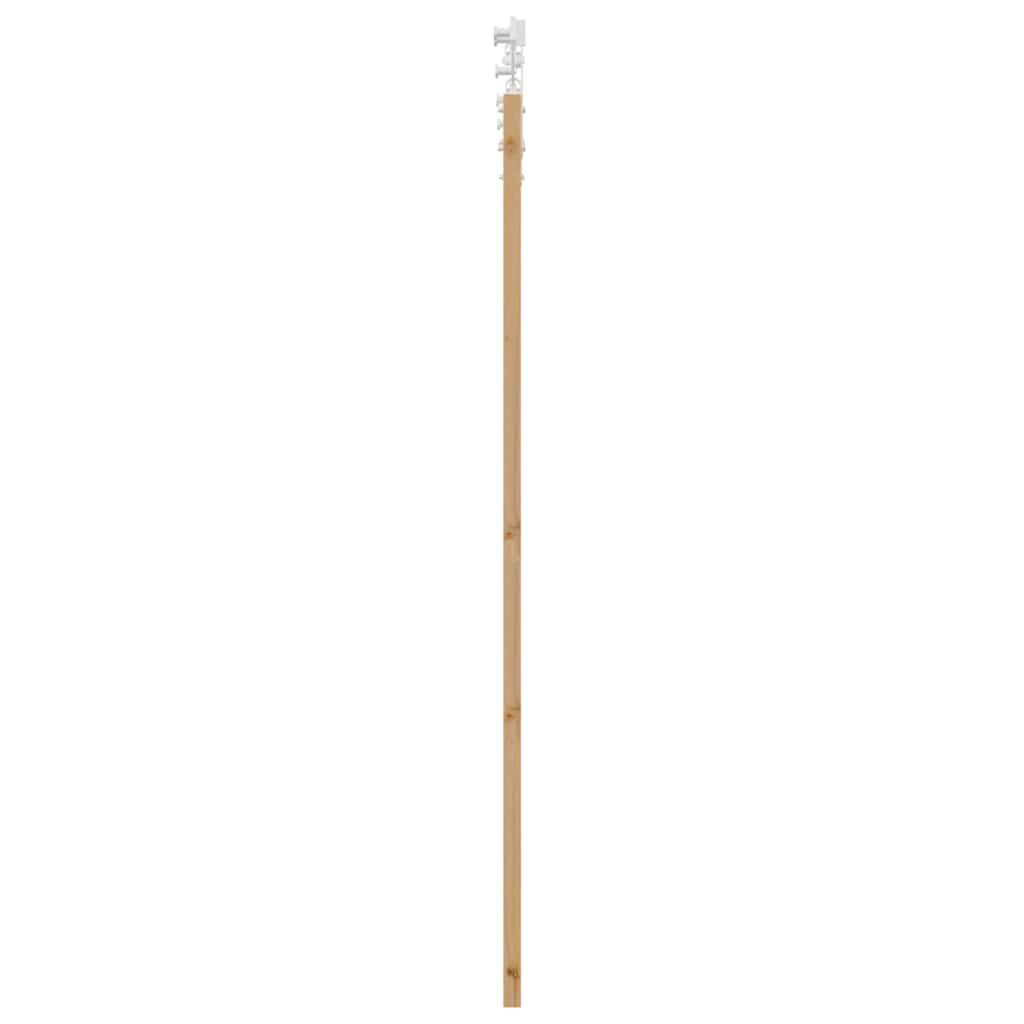 Klizna vrata 61 x 198,5 cm Masivna borovina i staklo Prirodna