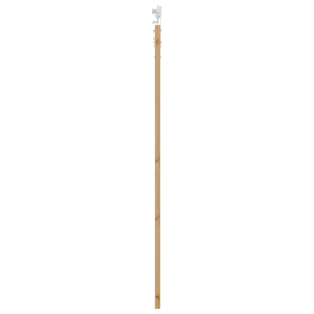Klizna vrata 93 x 202 cm Masivna borovina i staklo Prirodna