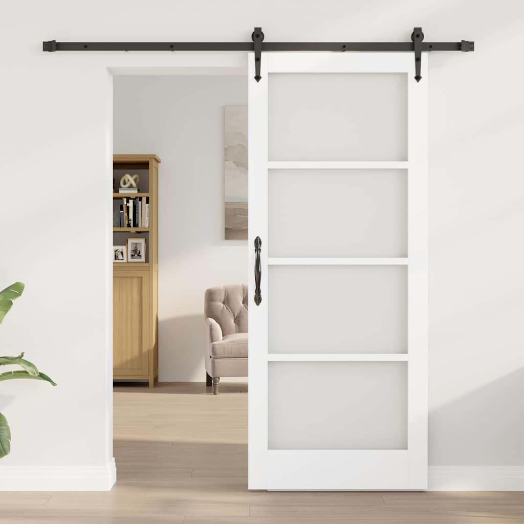 Klizna vrata Bijela i crna 83 x 202 cm
