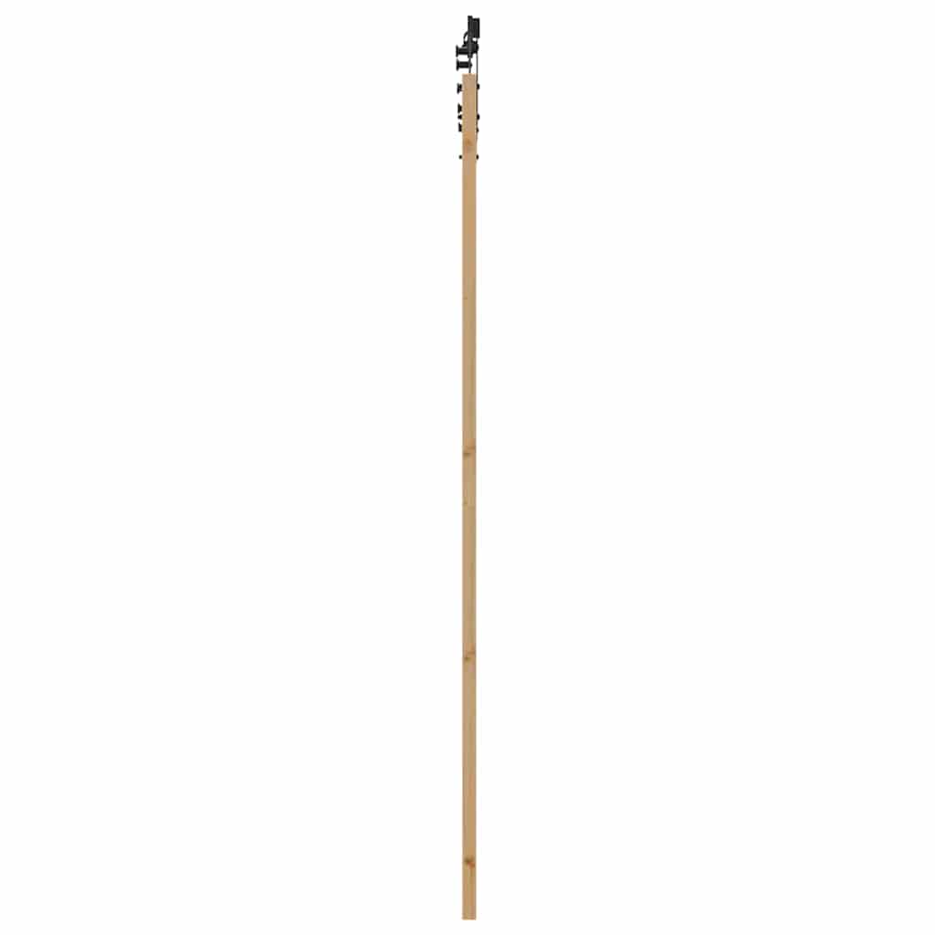 Klizna vrata Prirodna i crna 93 x 232 cm
