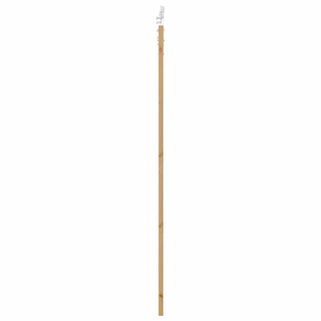 Klizna vrata 93 x 232 cm Masivna borovina i staklo Prirodna