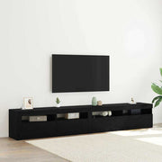 TV ormar 2 pcs Crni hrast 240 x 35 x 40 cm Konstruirano drvo