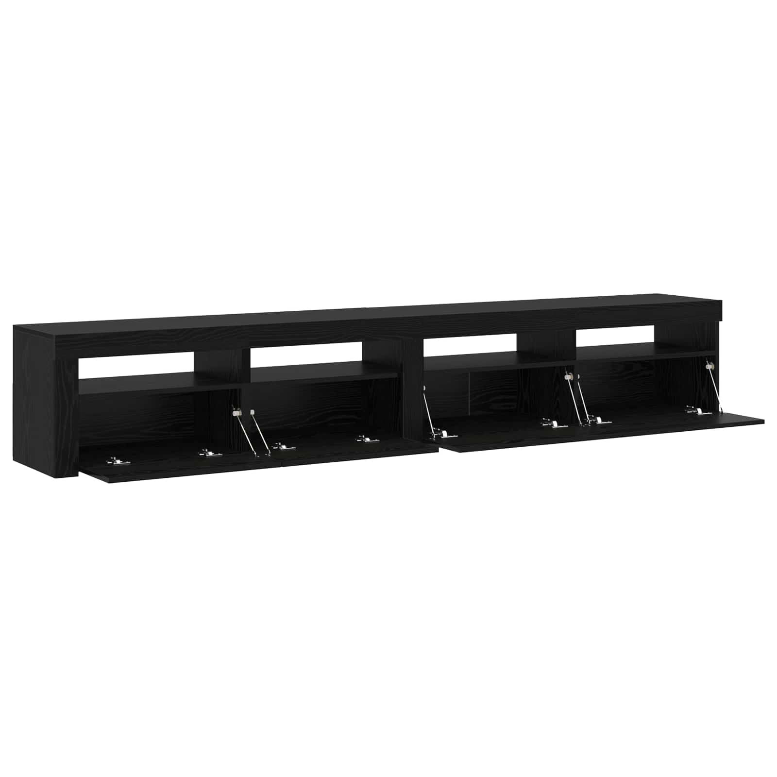 TV ormar 2 pcs Crni hrast 240 x 35 x 40 cm Konstruirano drvo