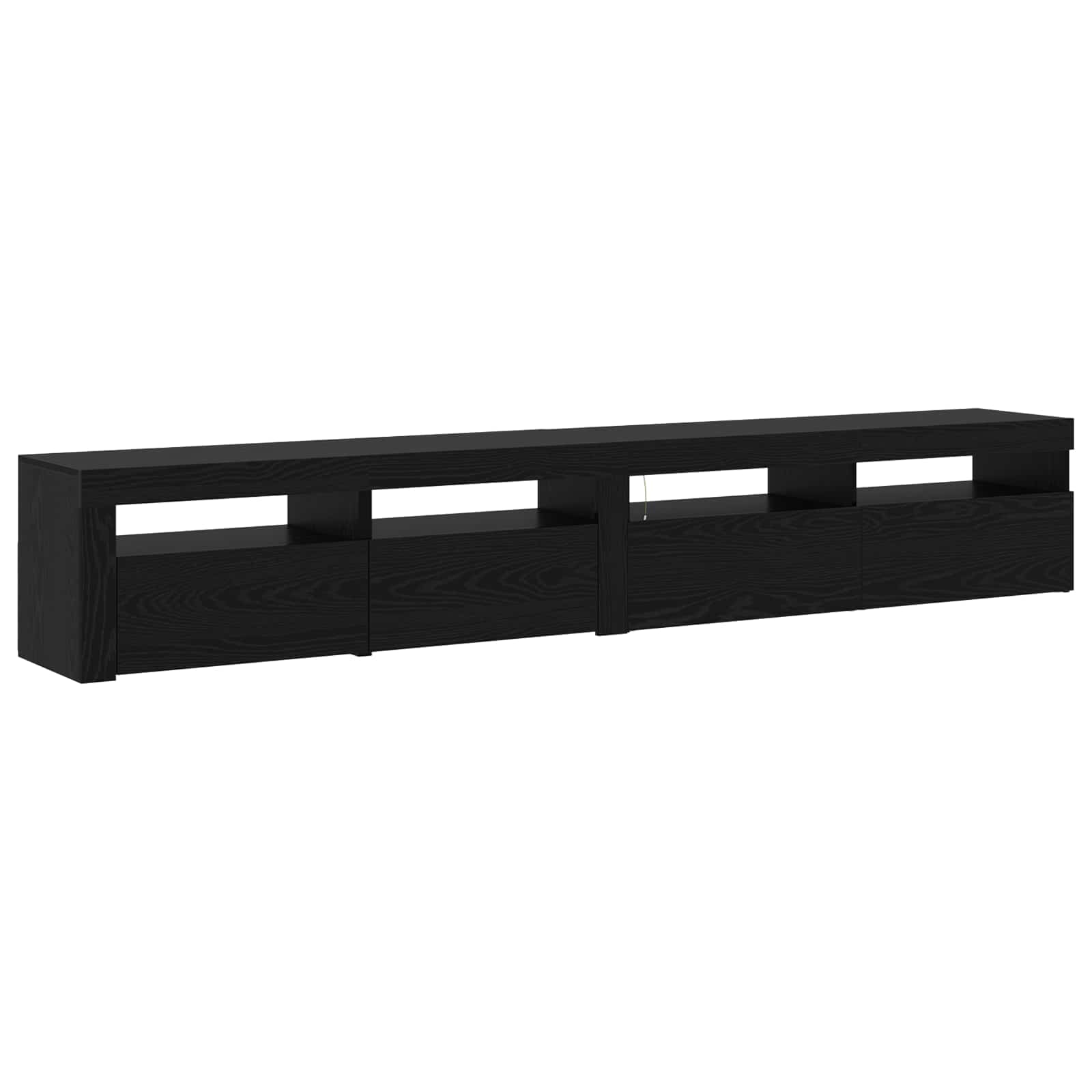 TV ormar 2 pcs Crni hrast 240 x 35 x 40 cm Konstruirano drvo