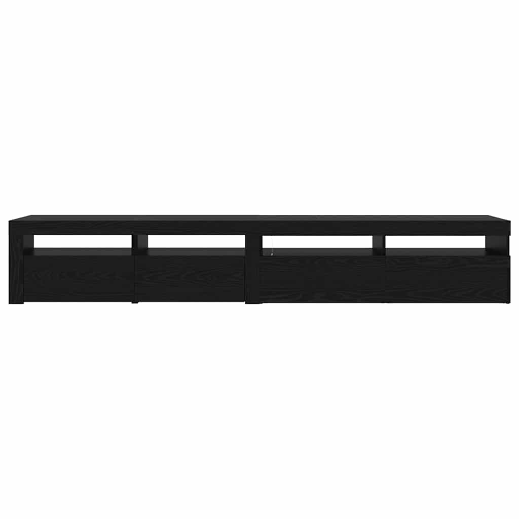 TV ormar 2 pcs Crni hrast 240 x 35 x 40 cm Konstruirano drvo
