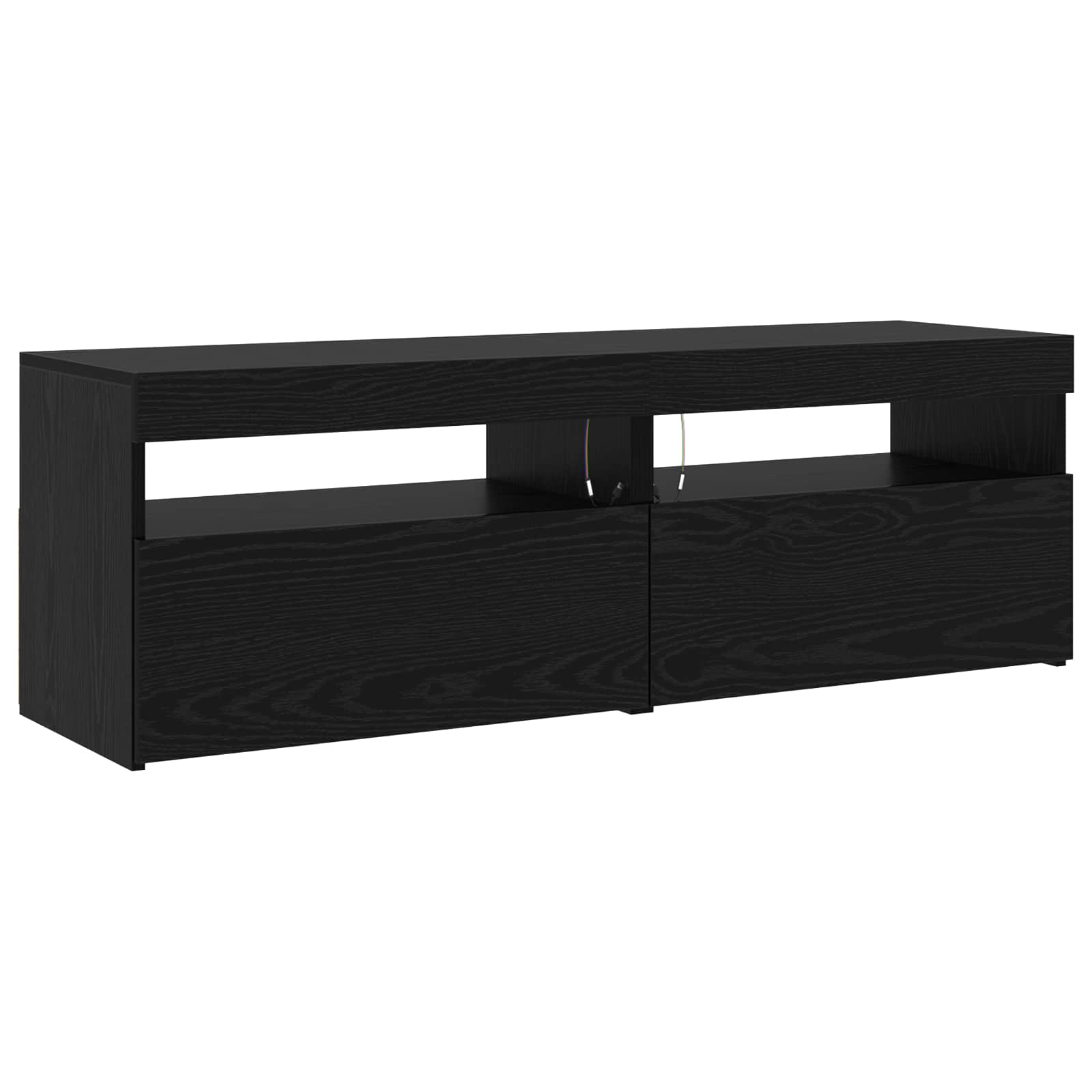 TV ormar 3 pcs Crni hrast 260 x 37 x 40 cm Konstruirano drvo