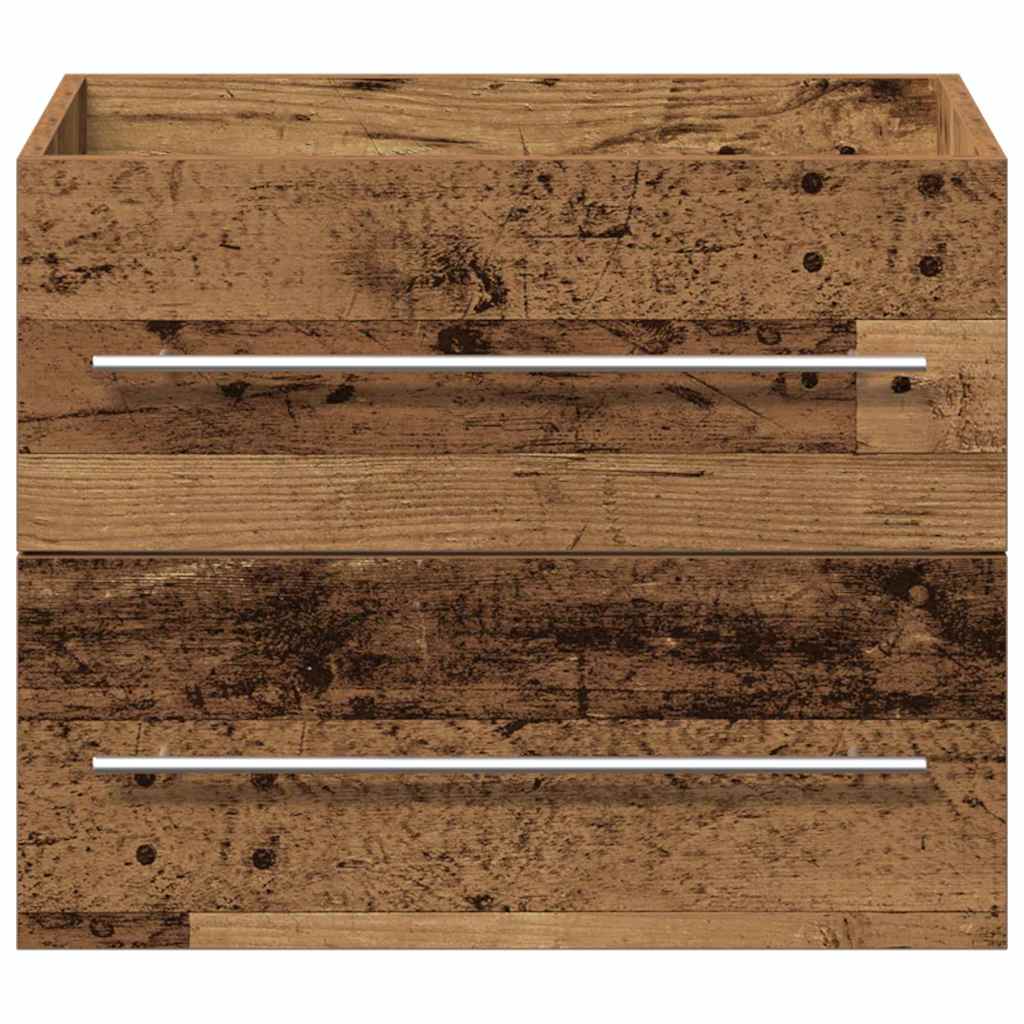Kupaonski ormarić za sudoper s ladicama Zidne 2 pcs Staro drvo