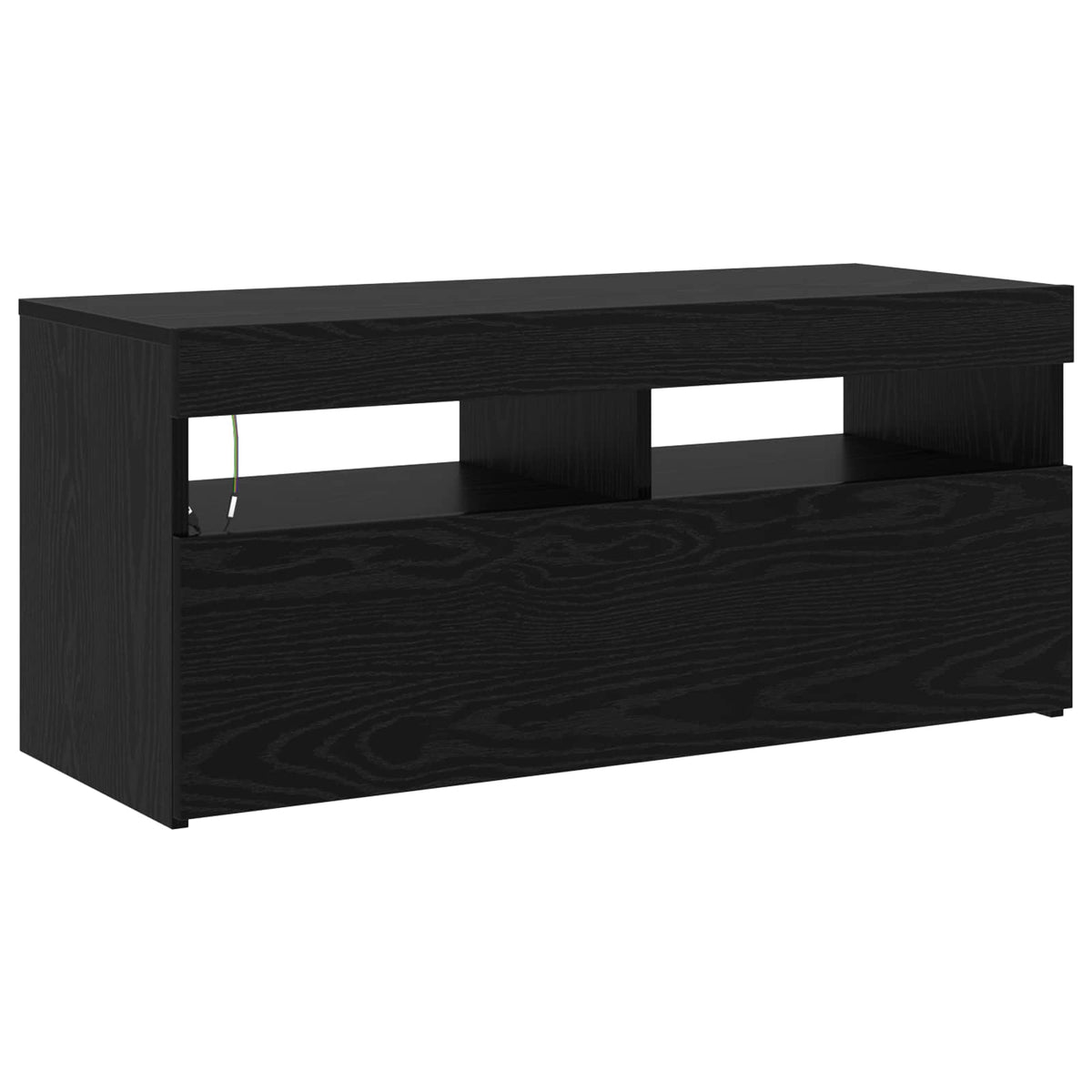TV ormar 2 pcs Crni hrast 210 x 35 x 40 cm Konstruirano drvo