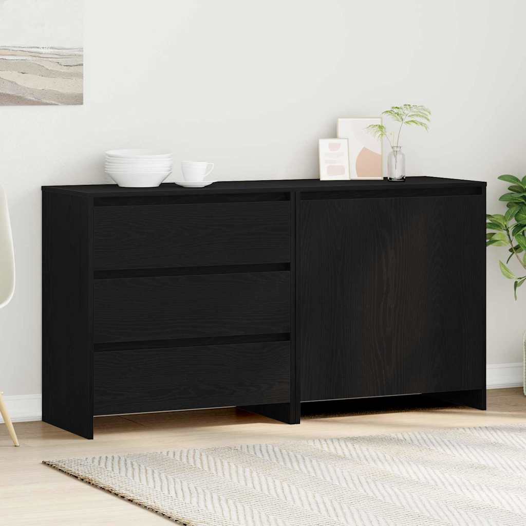 Kreveta s ladicama 2 pcs Crna 70 x 41 x 75 cm Konstruirano drvo