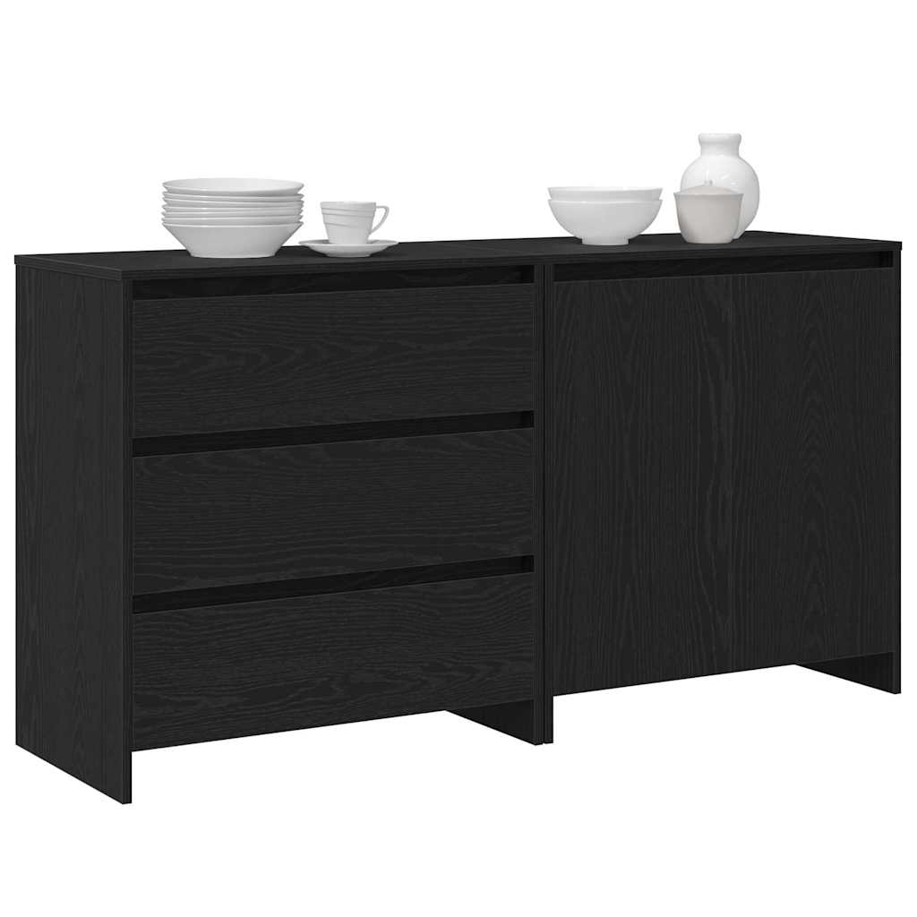 Kreveta s ladicama 2 pcs Crna 70 x 41 x 75 cm Konstruirano drvo