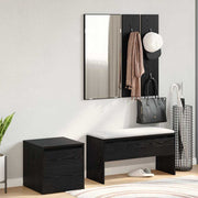 Set namještaja za predsoblje 3 pcs Crni hrast 80 x 31 x 40 cm