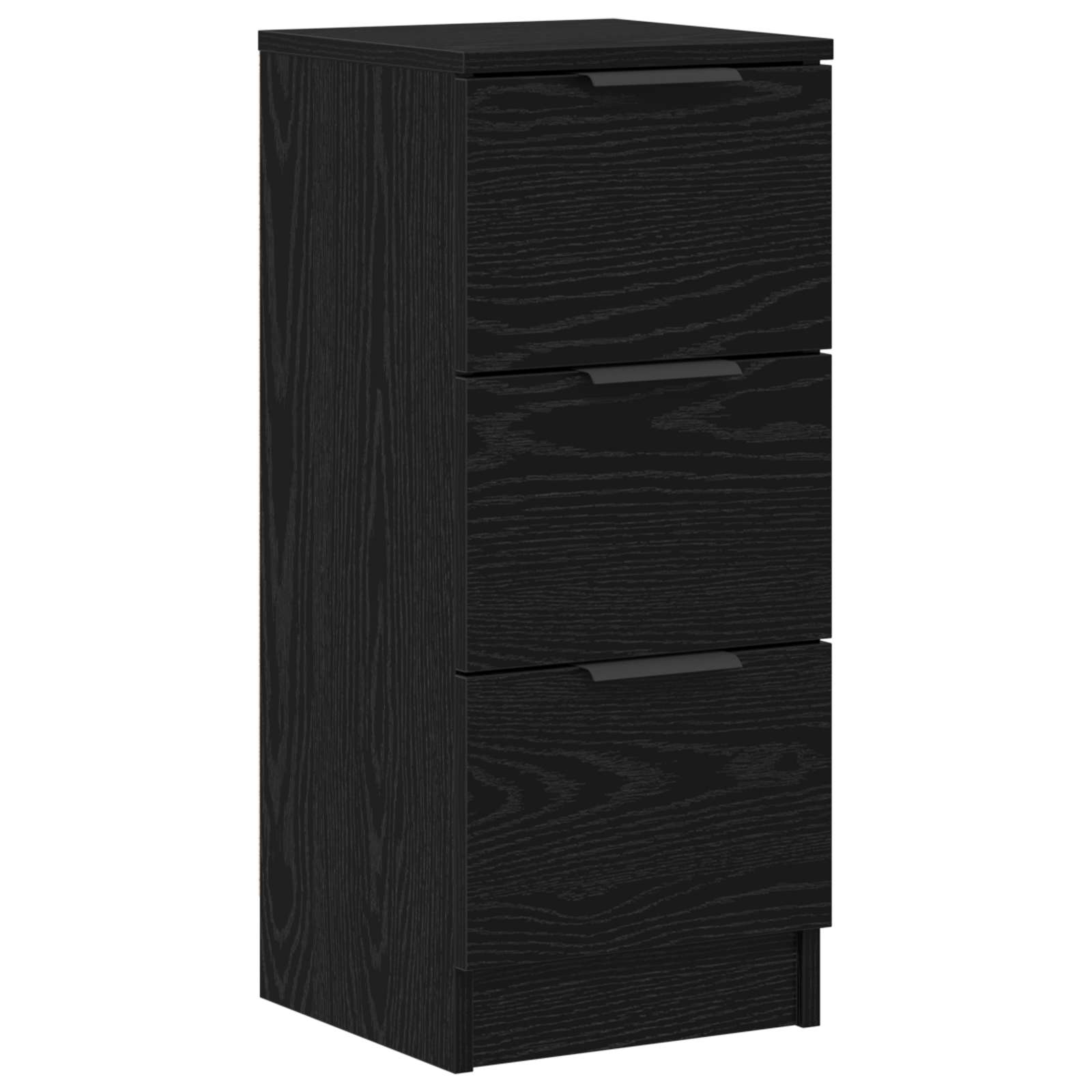 Kreveta s ladicama 3 pcs Crni hrast Konstruirano drvo