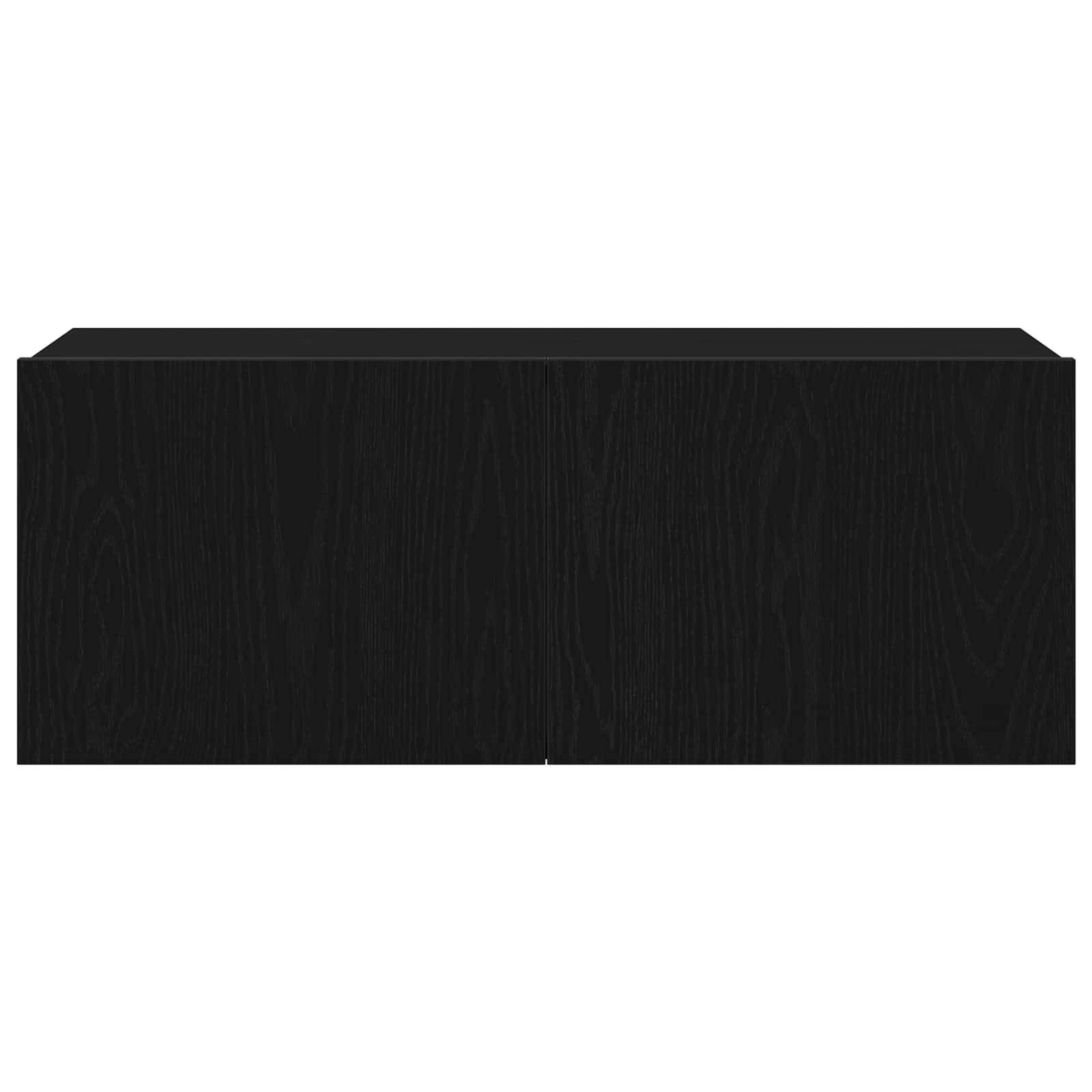 Set TV komoda Zidne 7 pcs Crni hrast 100 x 30 x 30 cm