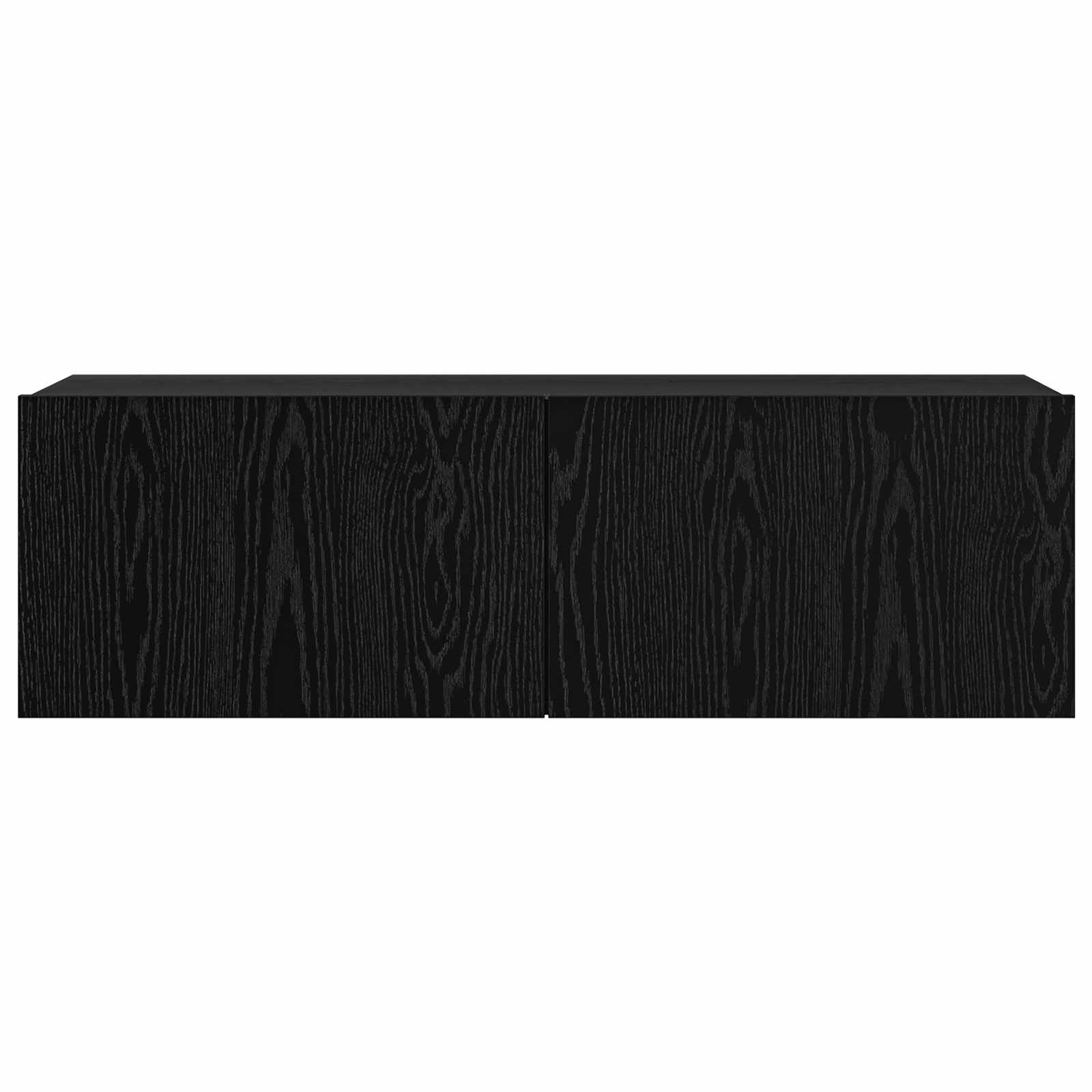 Set TV komoda Zidne 6 pcs Crni hrast 100 x 30 x 30 cm