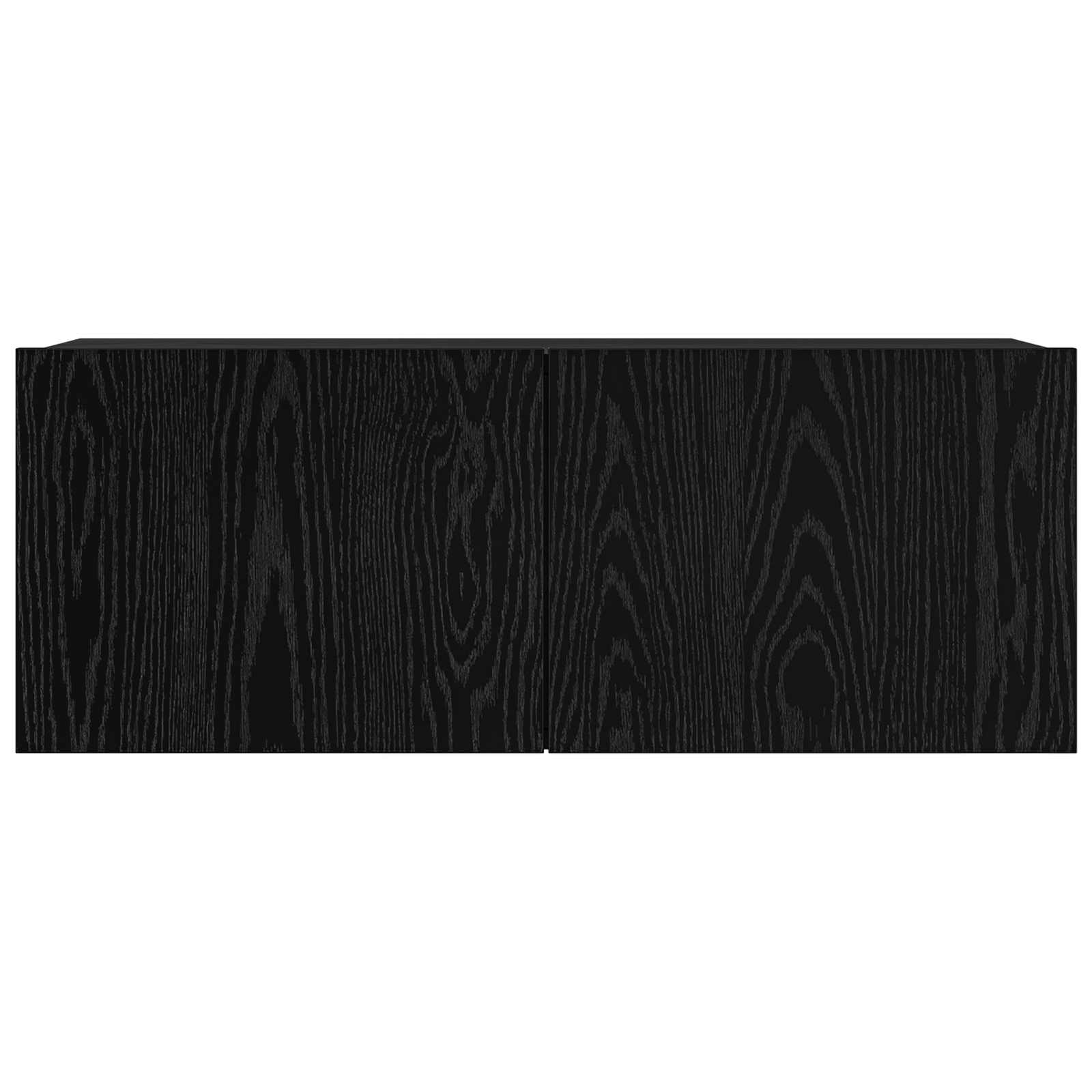 Set TV komoda Zidne 6 pcs Crni hrast 100 x 30 x 30 cm