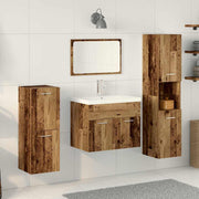 Set namještaja za kupaonicu 4 kom. Staro drvo 60 x 38,5 x 46 cm