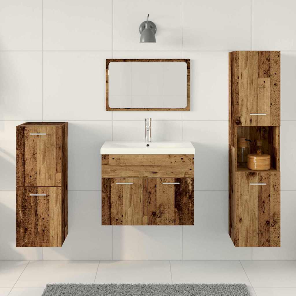 Set namještaja za kupaonicu 5 kom. Smeđa 60 x 38,5 x 46 cm