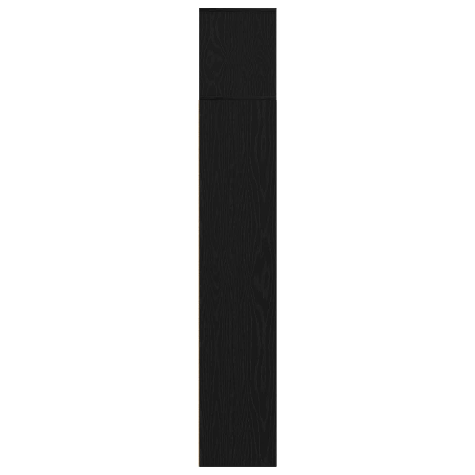 Polica 3 pcs Crni hrast 36 x 30 x 143 cm Konstruirano drvo