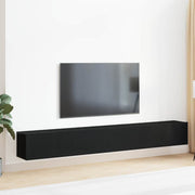 Set TV komoda Zidne 3 pcs Crni hrast 80 x 30 x 30 cm