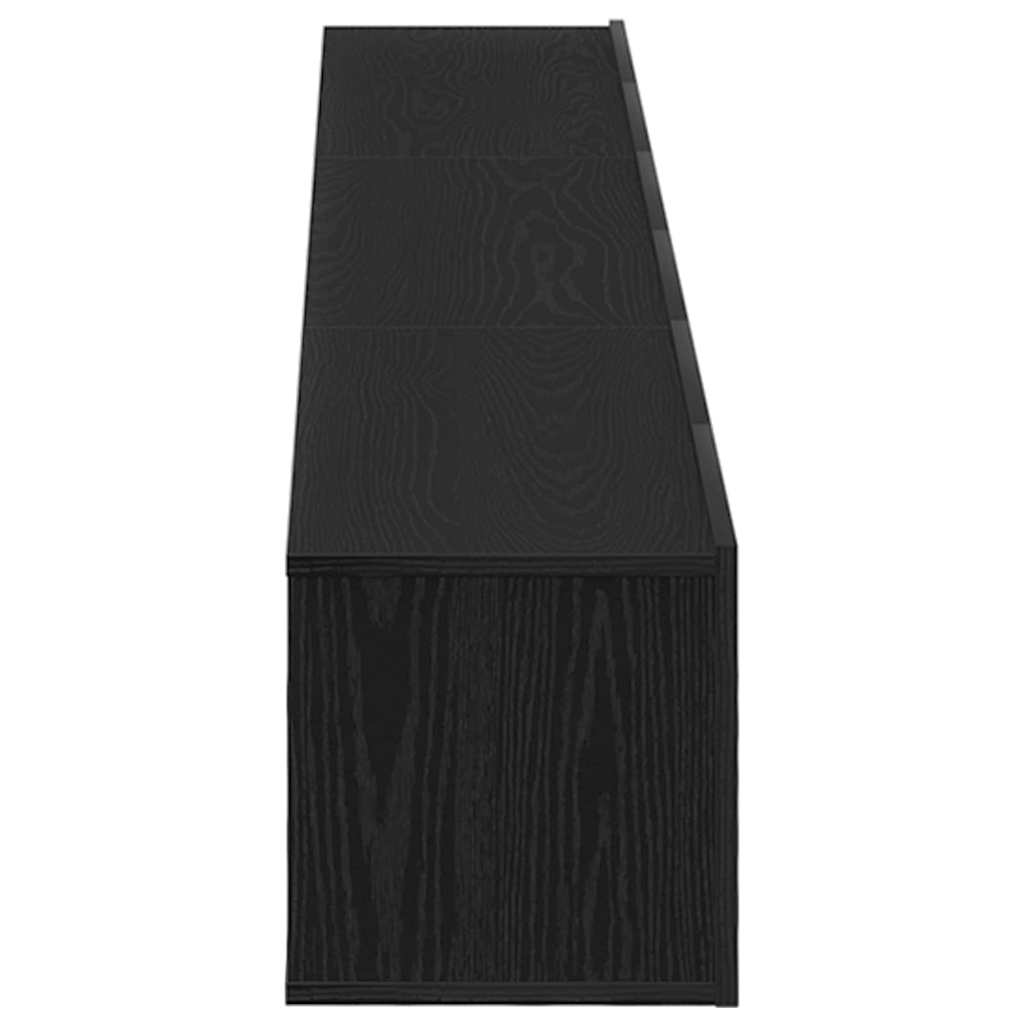 Set TV komoda Zidne 3 pcs Crni hrast 80 x 30 x 30 cm