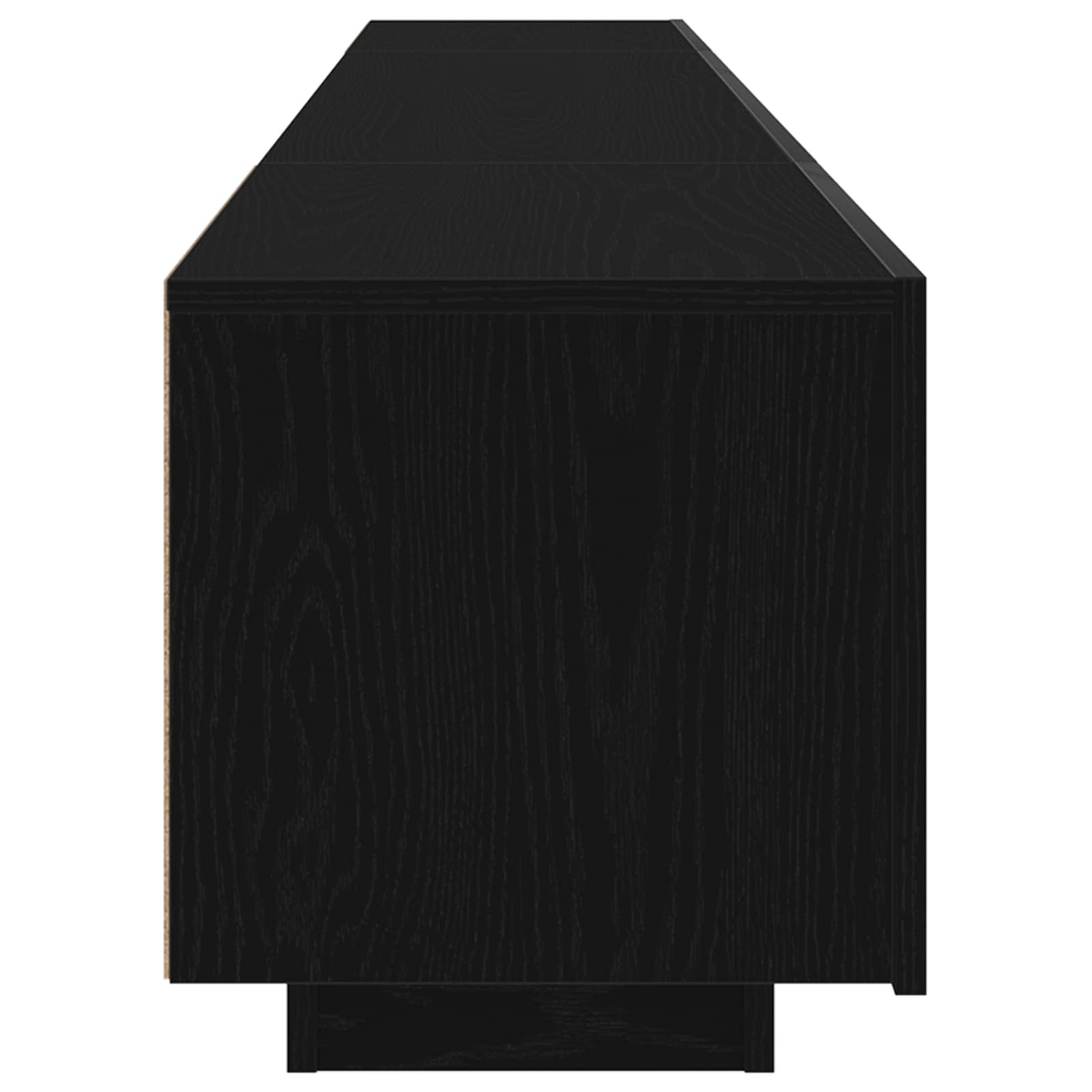 Set TV komoda 2 pcs Crna 200 x 35 x 40 cm Konstruirano drvo