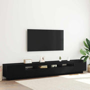 Set TV komoda 3 pcs Crna 260 x 35 x 40 cm Konstruirano drvo