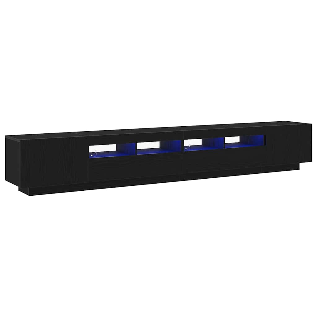 Set TV komoda 3 pcs Crna 260 x 35 x 40 cm Konstruirano drvo