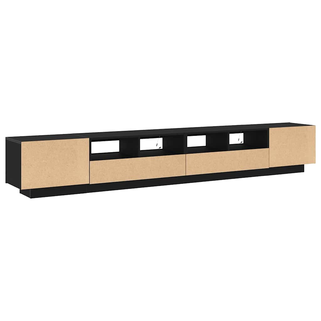 Set TV komoda 3 pcs Crna 260 x 35 x 40 cm Konstruirano drvo