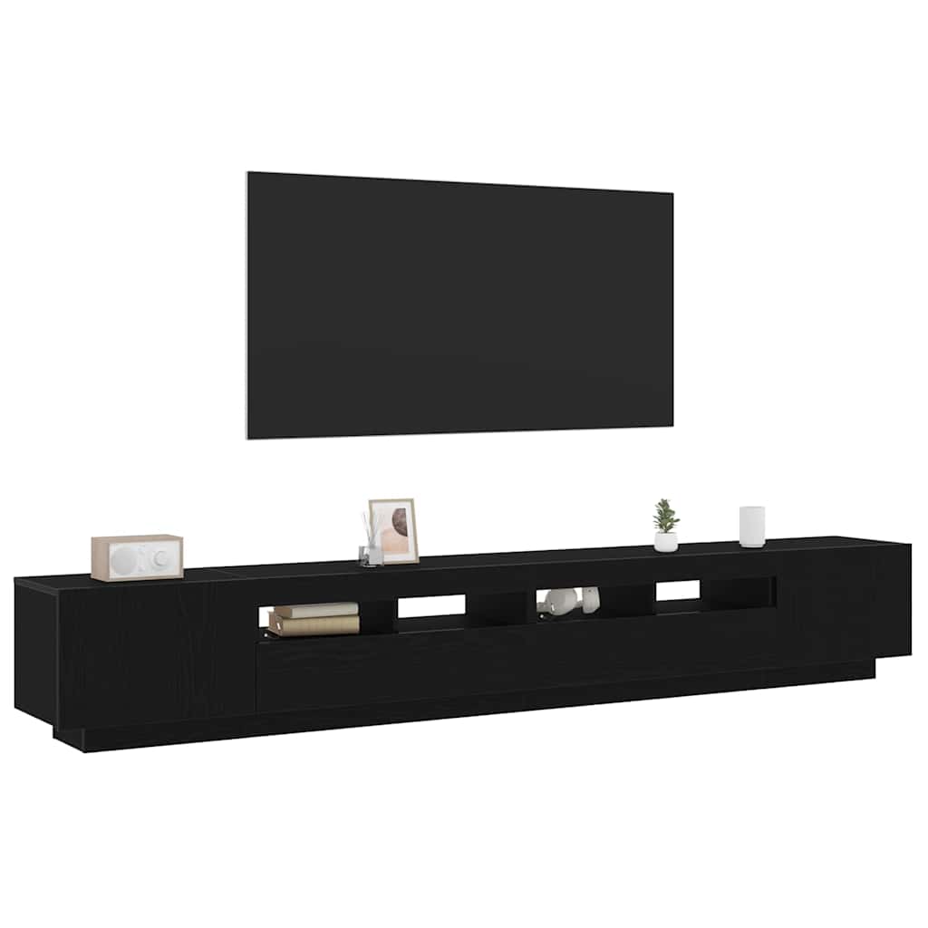 Set TV komoda 3 pcs Crna 260 x 35 x 40 cm Konstruirano drvo