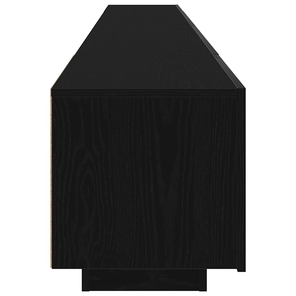 Set TV komoda 3 pcs Crna 260 x 35 x 40 cm Konstruirano drvo