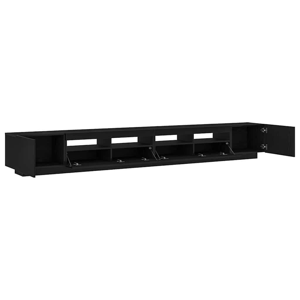 Set TV komoda 3 pcs Crna 300 x 35 x 40 cm Konstruirano drvo