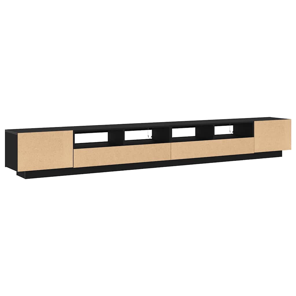 Set TV komoda 3 pcs Crna 300 x 35 x 40 cm Konstruirano drvo