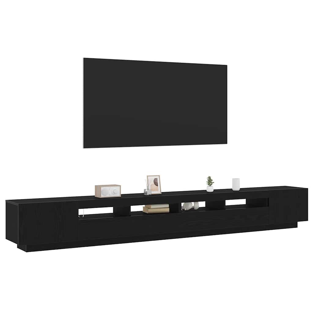 Set TV komoda 3 pcs Crna 300 x 35 x 40 cm Konstruirano drvo