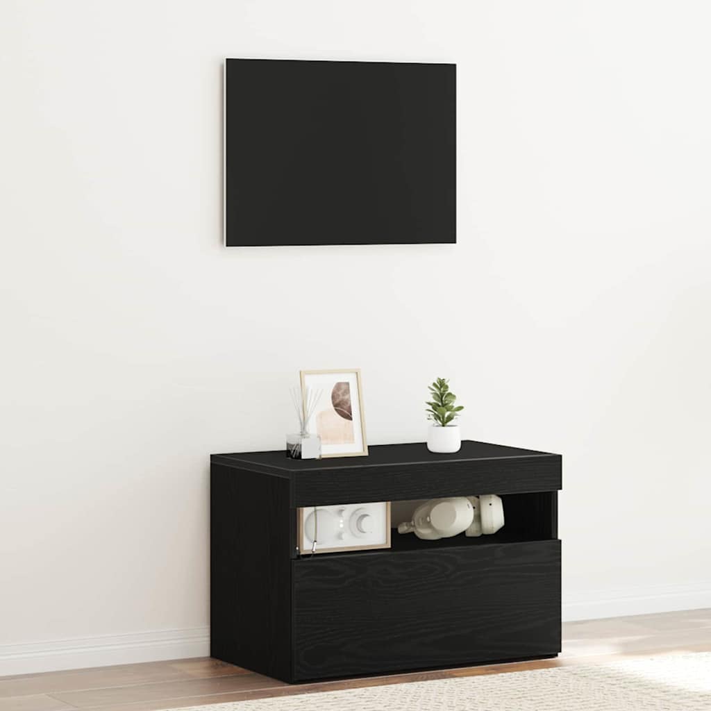 Noćni ormar Crni hrast 60 x 35 x 40 cm Konstruirano drvo